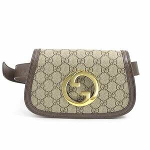 Gucci Blondie waist bag/body bag in GG Supreme canvas, brown, for men and wom...